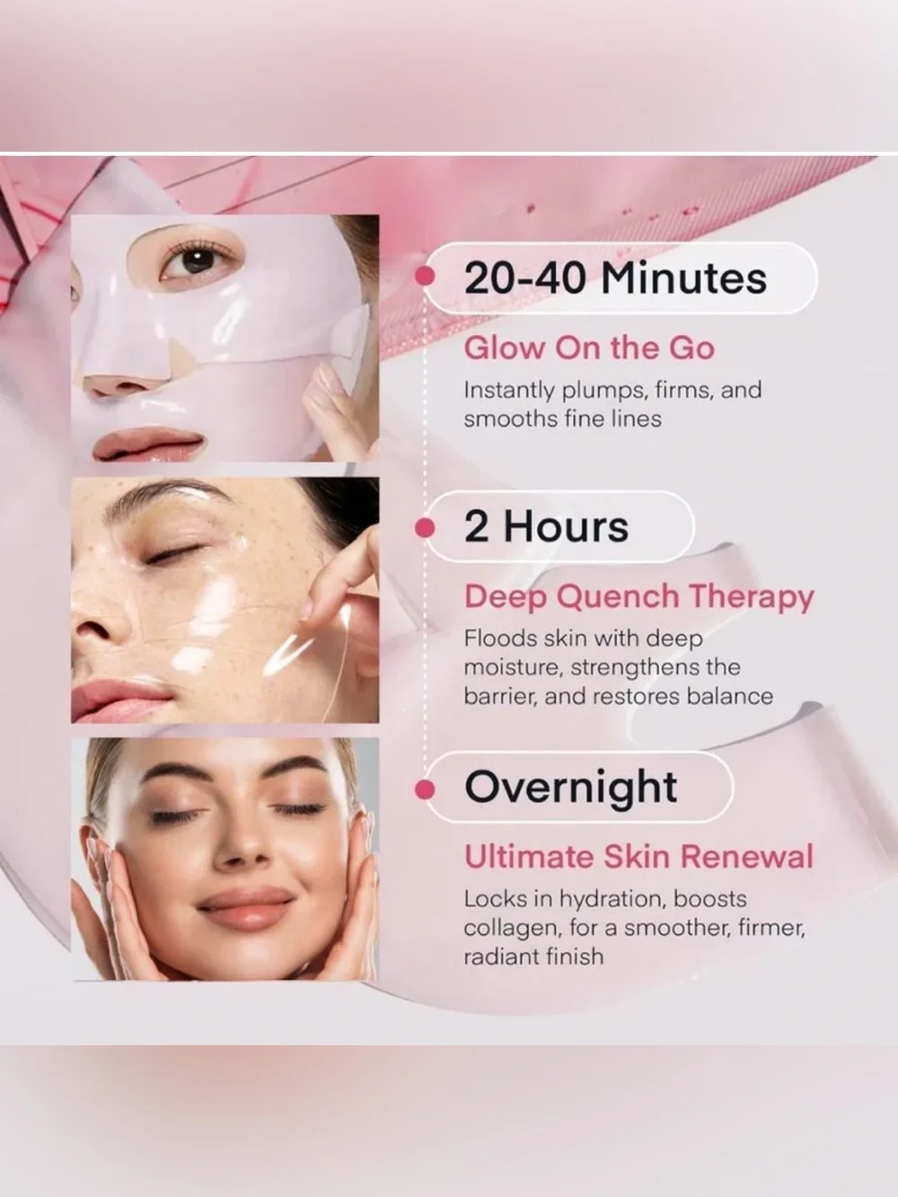 Epiluxe PDRN & COLLAGEN Facial Sheet Mask - Healthy Glow (12 Masks)